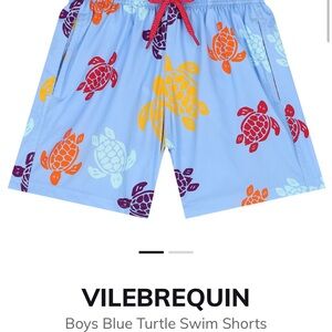 Vilebrequin Boys Blue Turtle Swim Shorts Size 4
